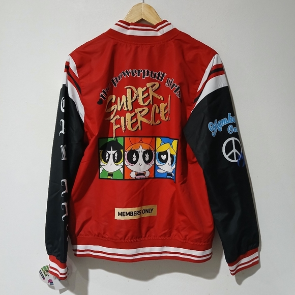 Members Only PowerPuff Girls Super Fierce Jacket Juniors Size: XL (NEW) - Picture 8 of 12